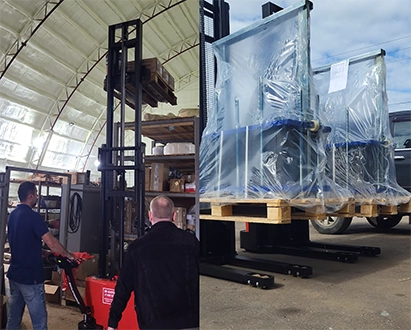 Тест-драйв складской техники на нашем складе в Коврове